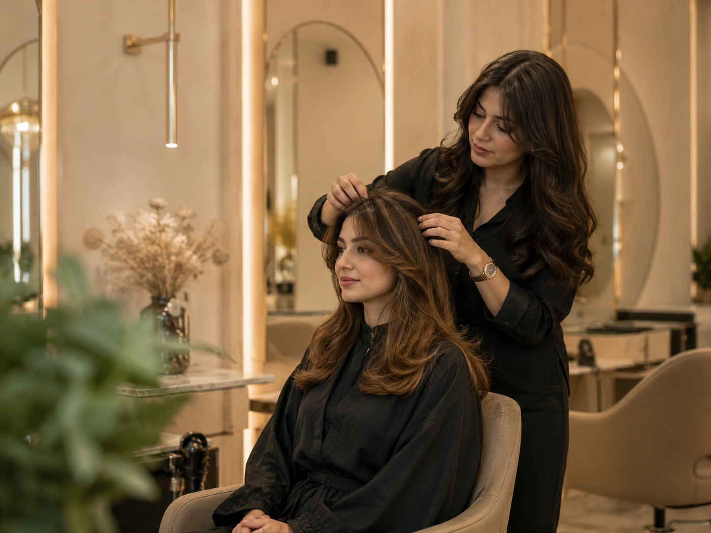 Professional hair styling and care at Auréance Studio