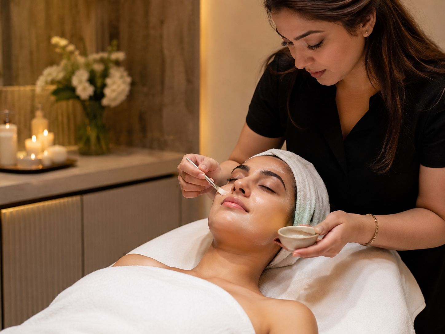 Facial and skin treatment at Auréance Studio
