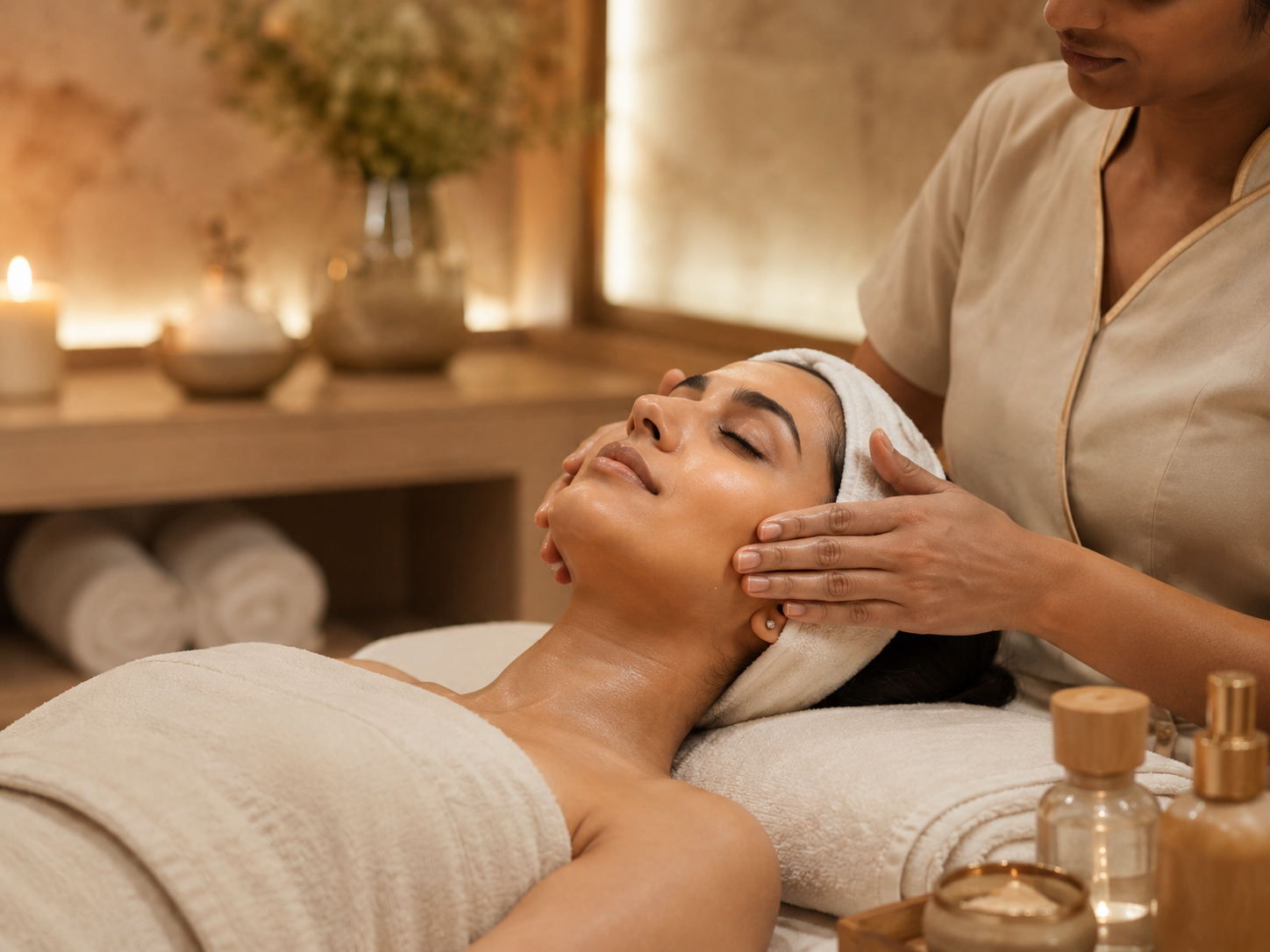 Facial and skin treatment at Auréance Studio